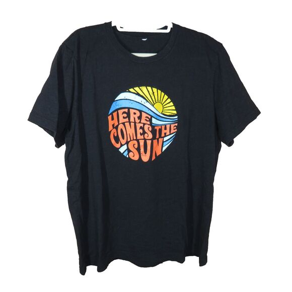 Here Comes The Sun Retro Look Tee Shirt Unisex Adult Size XL - Picture 3 of 4
